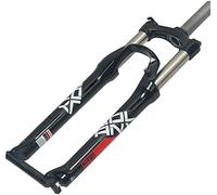 Forcella Ammortizzata, Corsa Tubo Dritto 100 Mm 24 Pollici in Lega di Alluminio Forcella Meccanica Blocco Manuale Sport all'Aria Aperta, per Bici MTB B,24 inch