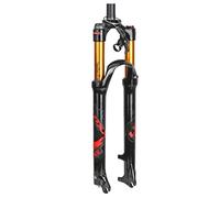 Forcella Ammortizzata Forcella a Gas per Bici in Lega Leggera da 1-1/8' con Controllo della Spalla da 100 mm (Rossa 26 Pollici)