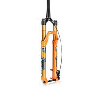 Forcella Ammortizzata Mountain Bike 26/27,5/29'' Forcella MTB Air Corsa 120mm Regolazione Ritorno Forcella Anteriore Bici Perno Passante 15x100mm 1-1/2 Conico Freno A Disco HL/RL(Remote,27.5'')