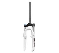 Forcella Ammortizzata per Bici Pieghevoli BMX da 20 Pollici, ammortizzatori a Molla oleodinamica, Attacco esteso da 1-1/8" e 10 mm, Freno a Disco/V, Escursione da 50 mm, Blocco Manuale, HL 2200 g