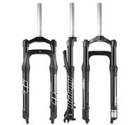 Forcella ammortizzata per mountain bike 20 26 pollici 4.0 pneumatici Fat 100/110 mm escursione Snow Beach molla elettrica 1-1/8" freno a disco dritto anteriore 9 * 135 mm QR blocco manuale (26")