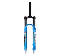 Forcella Ammortizzata per Mountain Bike 26 27,5 29 Pollici Escursione ad Aria 120 mm Regolazione del Ritorno Ultraleggera Blu Anteriore Dritto/Conico Freno a Disco QR 9x100 mm Blocco Manuale/remoto (