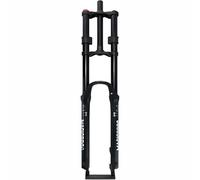 Forcella Ammortizzata Per Mountain Bike 26 27,5 29 Pollici, Freno a Disco, Forcella Ad Aria, Blocco Manuale, Doppia Corona, Forcella da Discesa, Attacco QR 9 X 100 Mm Black,27.5"