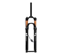 Forcella ammortizzata per mountain bike, 27,5/29 pollici, escursione 120 mm, attacco dritto/conico da 1-1/8", aria, perno passante da 15 x 110 mm, smorzamento del rimbalzo, freno a disco manuale/remo