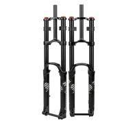 Forcella Ammortizzata per Mountain Bike 27,5 29 Pollici Escursione pneumatica 190 mm 1-1/8" Dritta AM/DH Doppia Corona Downhill Freno a Disco Anteriore Perno Passante 15 * 110 mm Regolazione smorzame