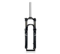 Forcella ammortizzata per mountain bike da 26, 27,5 e 29 pollici, escursione della molla dritta da 1-1/8", freno a disco da 100 mm, anteriore meccanico, 9 * sgancio rapido manuale (nero grigio, 29")
