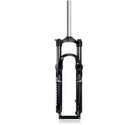 Forcella Ammortizzata per Mountain Bike da 26 Pollici, sterzo Dritto da 1-1/8", Freno a Disco Anteriore Senza Filettatura, Escursione della Molla da 26", Attacco QR da 110 mm, Blocco Manuale da 9 mm,