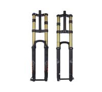 Forcella Ammortizzata per Mountain Bike da 27,5 e 29 Pollici, Escursione 180 mm, Freno a Disco ad Aria, Perno Passante Anteriore a Doppia Corona Dritto/Conico XC/AM/DH da 1-1/8", Regolazione dell'amm