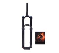 Forcella ammortizzata per mountain bike da 29 pollici, diametro del tubo da 36 mm, perno passante, forcella anteriore per bicicletta, blocco manuale, sterzo conico, lega di