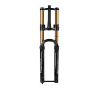 Forcella Anteriore a Doppia Spalla per Mountain Bike, conica da 1-1/2", in Lega di magnesio, per Mountain Bike, per Downhill, ASSE da 15 mm x 110 mm, Blocco Corona, Regolazione del