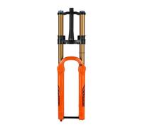 Forcella Anteriore a Doppia Spalla per Mountain Bike, Forcella conica da 1-1/2" per MTB, in Lega di magnesio, Perno da 15 mm x 110 mm, Blocco della Corona, Regolazione del Ritorno,
