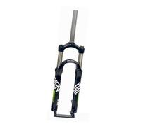 Forcella anteriore for mountain bike da 24 pollici, sospensione meccanica in lega di alluminio, tubo dritto da 1 1/8, controllo manuale QR, accessori for biciclette da 9 mm, freno a disco(Black Green)