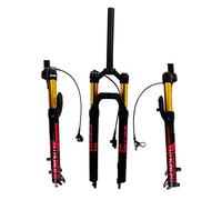 Forcella Anteriore Forcella di Sospensione MTB 27,5 29 Pollici Lega di Magnesio Lega di Alluminio Controllo Filo 1-1/8 '' Corsa 120MM (Regolazione Tartaruga E Coniglio),Red-29in