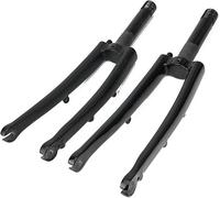 Forcella anteriore in fibra di carbonio, freno a disco da 74 mm per pneumatici da 16" 13/8, 114 e 355, kit di riparazione per bici da strada pieghevole leggera da 8,5 oz Matte Black