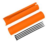Forcella Anteriore In Gomm SOFFIETTI FORCELLA IN G Protezione universale per forcella e ammortizzatore per moto, adatta per Yamaha, adatta per Kawasaki, ATV e Dirt Bike.(Orange)
