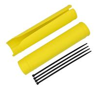 Forcella Anteriore In Gomm SOFFIETTI FORCELLA IN G Protezione universale per forcella e ammortizzatore per moto, adatta per Yamaha, adatta per Kawasaki, ATV e Dirt Bike.(Yellow)