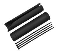 Forcella Anteriore In Gomm SOFFIETTI FORCELLA IN G Protezione universale per forcella e ammortizzatore per moto, adatta per Yamaha, adatta per Kawasaki, ATV e Dirt Bike.(Black)