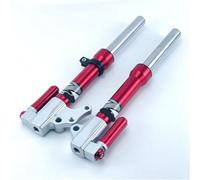Forcella anteriore per moto 27 Core 370 mm/400 mm, ammortizzatore idraulico universale, 1 pezzo(370 mm rosso)