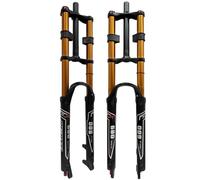 Forcella Anteriore per Mountain Bike, sterzo Dritto 1-1/8 con Regolazione del Ritorno, Doppia Corona, Forcella MTB SuspeSXSaelciunion, 26, 27,5, 29 Pollici, QR, Escursione 9 mm, 13