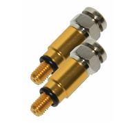 Forcella Aria Tappo M4x0.7 Per KTM / Wp 43-48MM - Argento Corpo Oro Punta