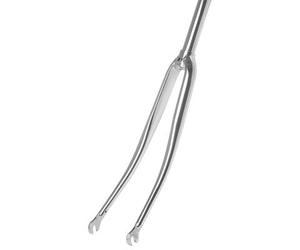 Forcella bici da strada 700 perno filettato 1 pollice acciaio cromato