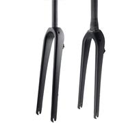 Forcella Mtb Bici da strada Gravel 700C Forcella completamente in fibra di carbonio Ciclocross Corsa Freno a disco piatto Forcella anteriore Rigida dritta conica Forcella Della Bicicletta(Straight mat