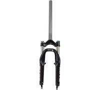 Forcella per Bici da 20 Pollici BMX con Sospensione a Molla oleodinamica, Escursione da 50 mm, Tubo sterzo esteso, Forcella Anteriore Dritta da 1-1/8" (Nera)