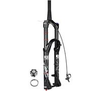 Forcella Per Bicicletta 26/27,5/29 Pollici Mountain Bike Forcelle Ad Aria 1-1/2" Di Corsa 160Mm 15*100Mm Perno Passante Freno A Disco Forcella Anteriore Regolazione Del Rimbalzo,Remote lock,27.5inch