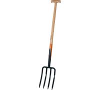 Forcella Tomba Forcone Stechgabel 4 Denti Con T 85 CM Antracite Arancione