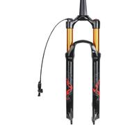 Forcelle Ammortizzate per Biciclette da Montagna Escursione 120 Mm, Forcella Anteriore A Molla Ammortizzatore 26/27,5/29 Pollici Blocco Manuale Blocco Remoto, Tapered Remote Lock, 27.5inch