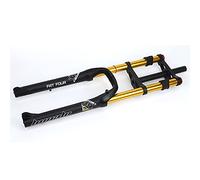 Forcelle Bici 26 Pollici 4.0 Fat Bike Forcella Anteriore Dritta Discesa Mountain Bike Forcella Mtb 1-1/8 Freno A Disco Forcella Pneumatica Corsa 170 Mm Forcella Anteriore Bici Elettrica BMX 2850g