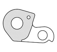 FORCELLINO CAMBIO GH-096 UNION ALLUMINIO RICAMBI BICICLETTE POSTERIORE