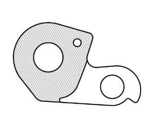 FORCELLINO CAMBIO GH-096 UNION ALLUMINIO RICAMBI BICICLETTE POSTERIORE