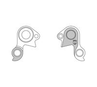 FORCELLINO CAMBIO GH-334 UNION ALLUMINIO RICAMBIO BICICLETTA TRASMISSIONE