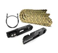 Forcellone esteso + tubo del freno con catena serie 530 Set per Suzuki Hayabusa GSX1300R GSXR 1300 1999-2025 estensioni braccio oscillante estensibile fino a 90-185 mm 2000 2001 2002 03 04