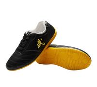 ForceRoute Scarpe Taekwondo Pelle,Tai Chi Wu Shu Kung Fu Scarpe,Scarpe da Taekwondo Sport Boxe,Bambini,Scarpe da Karate Kung Fu,Uomo Donna,Unisex,Traspirante,Antiscivolo,Leggere,per Wushu Yoga