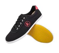 ForceRoute Tai Chi Wu Shu Kung Fu Scarpe,Scarpe da Taekwondo Sport Boxe,Scarpe da Ginnastica per Arti Marziali,Scarpe da Karate,Tela,Unisex,Uomo Donna,Traspirante,per Wing Chun Meditazione