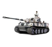Forces of Valor Waltersons MP-912042B - Carro armato pesante in pressofusione militare in scala 1/32, Tiger I (modello di produzione iniziale), mimetico invernale sulla neve e grigio campo tedesco, 26