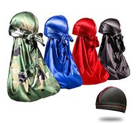Durag Setosi da uomo 360 onde, 4 pezzi, modello Do Rag, 1 premio cappellino per onde, M