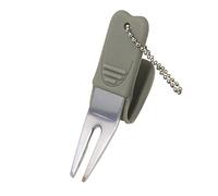 Forchetta da golf verde | Forchetta portatile da golf per divot da golf, in metallo, strumento da golf per la cura del prato