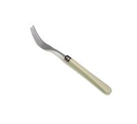 Forchetta da tavola Modello Giulietta Set di 6 Pezzi in acciaio 18.10 Lunghezza 21 cm manico in PBT lavabile in lavastoviglie Colore Verde verde