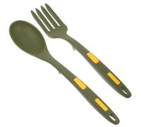 Forchetta e Cucchiaio Cucina Set per Pasta, in Silicone | Resistente al Calore, Impugnatura Comoda, per Noodles e Uso Pentole Antiaderenti, Campeggio e Ristorante