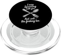Forchetta e cucchiaio dal design minimalista, idea regalo, arte culinaria PopSockets PopGrip per MagSafe
