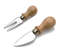 forchetta formaggio acciaio inox e coltello inox 6 cm kit coltelli per parmigiano e formaggi duri prodotti italiani CREAZIONI i Colori nel Cuore