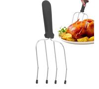 Forchetta per barbecue per griglia,forchetta per barbecue,Forchetta per carne in acciaio inossidabile | Forchette per pollo antiscivolo per una manipolazione di precisione, Ca Barbecue