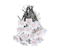 Forchetta per capelli in metallo a forma di U, elegante forcina per capelli da sposa con perle e cristalli, per donne, accessori per gioielli, 20 pezzi (20 spille9)