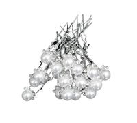 Forchetta per capelli in metallo a forma di U, elegante forcina per capelli da sposa con perle e cristalli, per donne, accessori per gioielli, 20 pezzi (20 spille8)