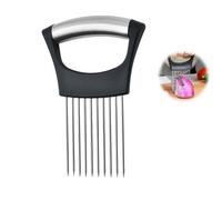 Forchetta per Cipolle, Coltello Salvadita in Acciaio Inossidabile Affettatrice per Verdure per Cipolla, Utensili da Cucina in Acciaio Inox, Adatto per Tagliare Carne, Verdura, Frutta