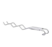 Forchetta per Griglia Barbecue in Acciaio Inox, Manico Ergonomico | Argento, Anti-scottatura e Presa Sicura, per Uso Quotidiano e Servizio Buffet in Cucina