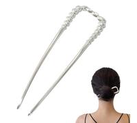 Forchetta per panini, forcine per capelli a forma di U | Forcine per capelli twist francesi a forma di U,Elegante forchetta per capelli, per acconciature da ragazza per la vita quotidiana, v